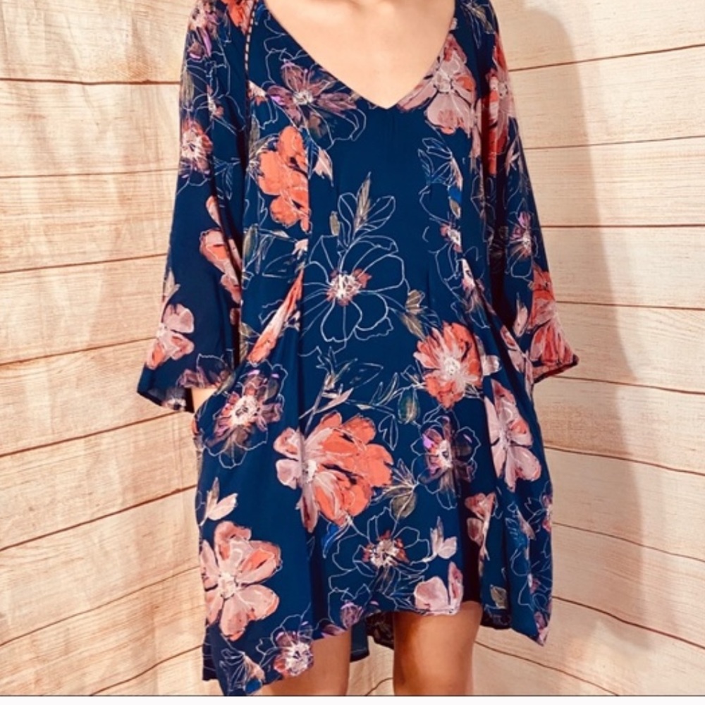 Free People Eyes on you tunic dress boho floral - Picture 1 of 4